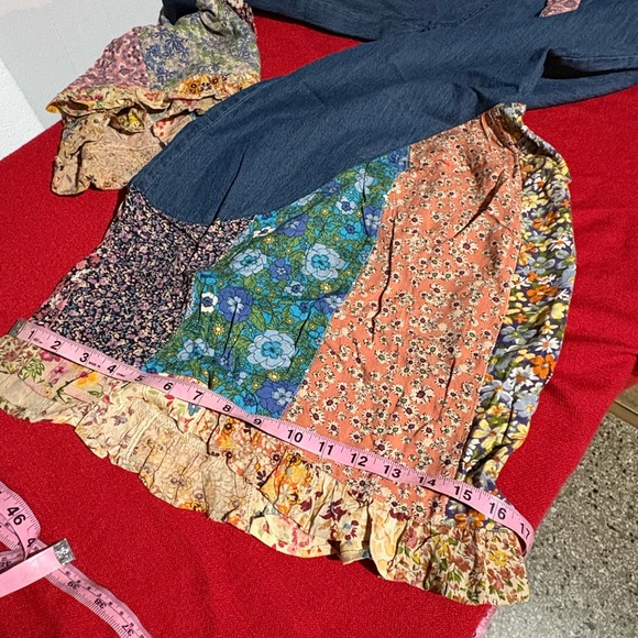 YOUNG THREADS VINTAGE TIERED DENIM
PATCHWORK PANTS (XL) - Picture 10 of 11